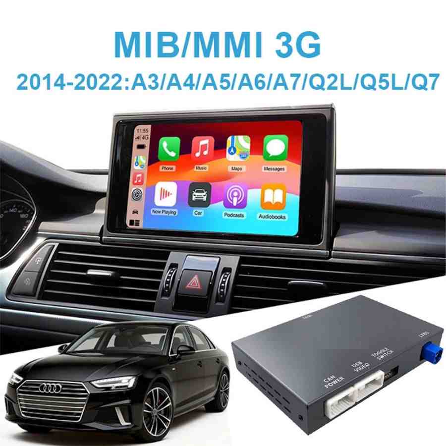 DIGITAL IQ AD 9014W CPA (WIRELESS CARPLAY / ANDROID AUTO BOX with 2 CAMERA IN for AUDI mod. 2014-2022 with MIB/MIB2)