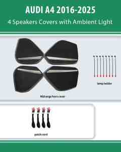 DIQ AMBIENT AUDI A4 ADPJ19 (Digital iQ Ambient Light for AUDI A4 mod. 2016-2025, 4 Speakers Covers)