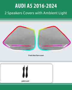 DIQ AMBIENT AUDI A5 ADPJ24 (Digital iQ Ambient Light for AUDI A5 mod. 2016-2024, 2 Speakers Covers)