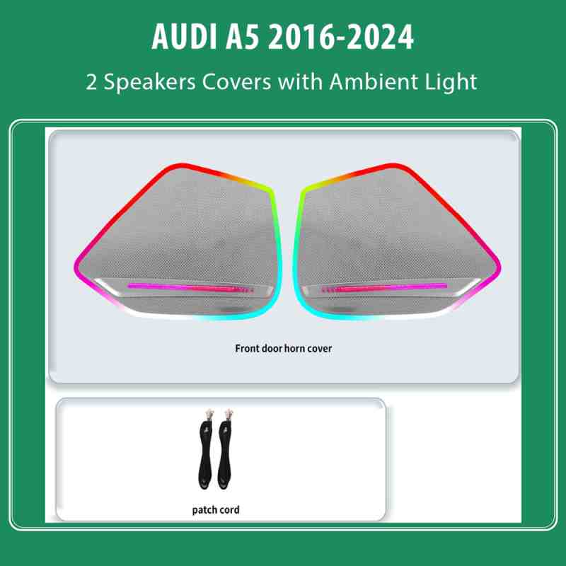 DIQ AMBIENT AUDI A5 ADPJ24 (Digital iQ Ambient Light for AUDI A5 mod. 2016-2024, 2 Speakers Covers)