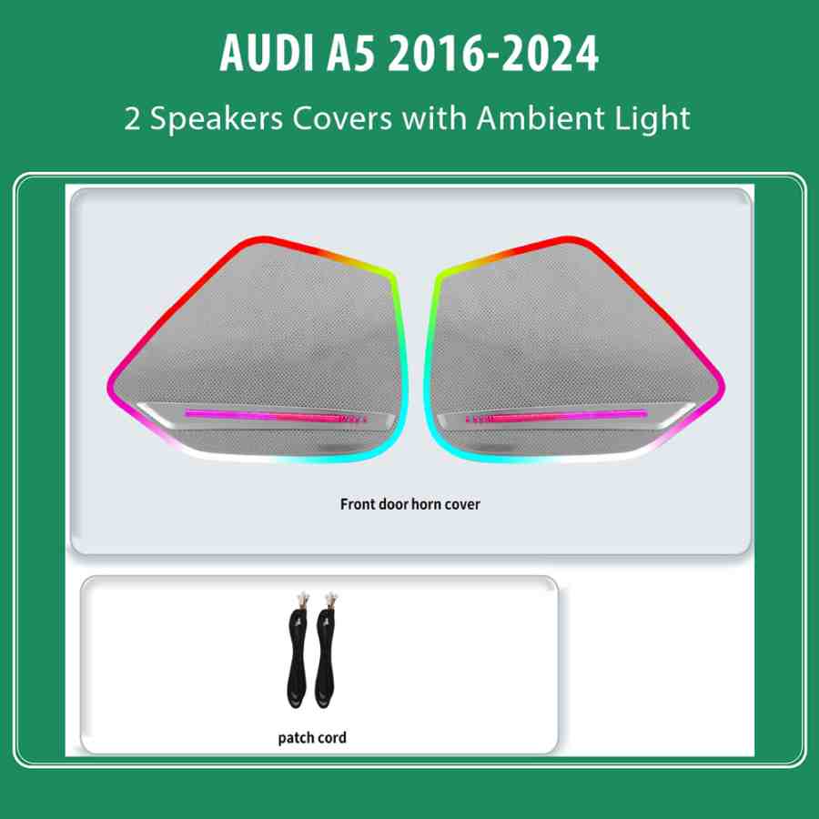 DIQ AMBIENT AUDI A5 ADPJ24 (Digital iQ Ambient Light for AUDI A5 mod. 2016-2024, 2 Speakers Covers)