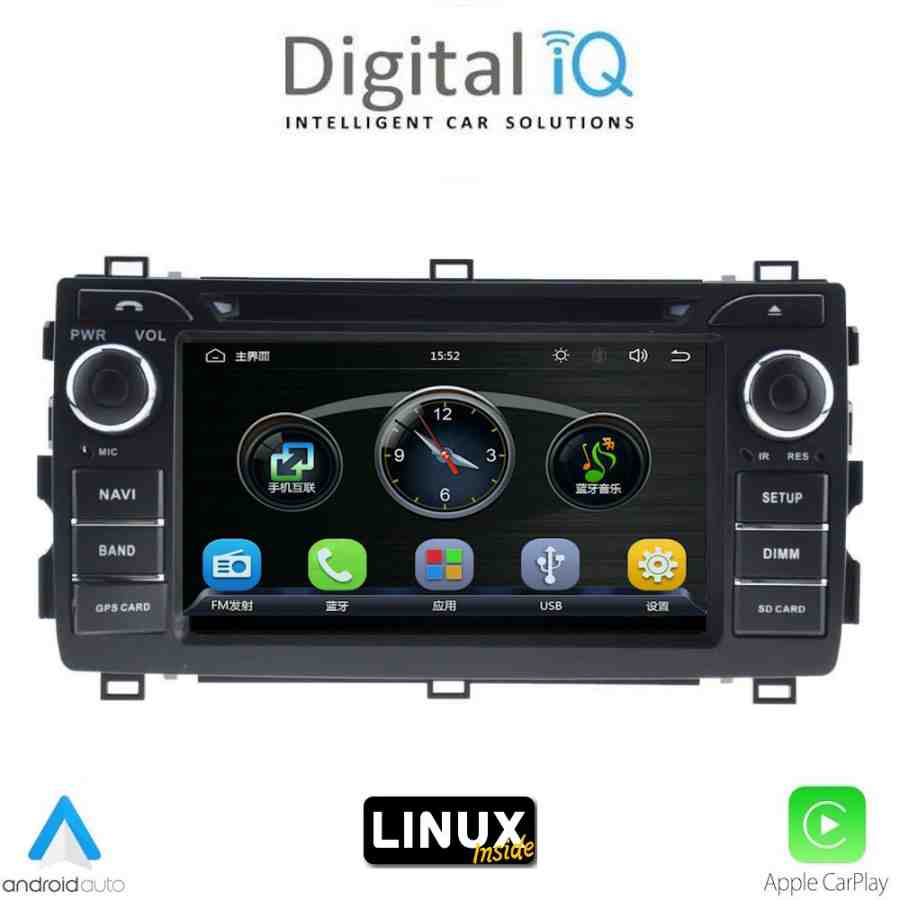 DIGITAL IQ BLA 008_CPA (7" DECK) MULTIMEDIA LINUX SYSTEM for TOYOTA AURIS mod. 2013-2015