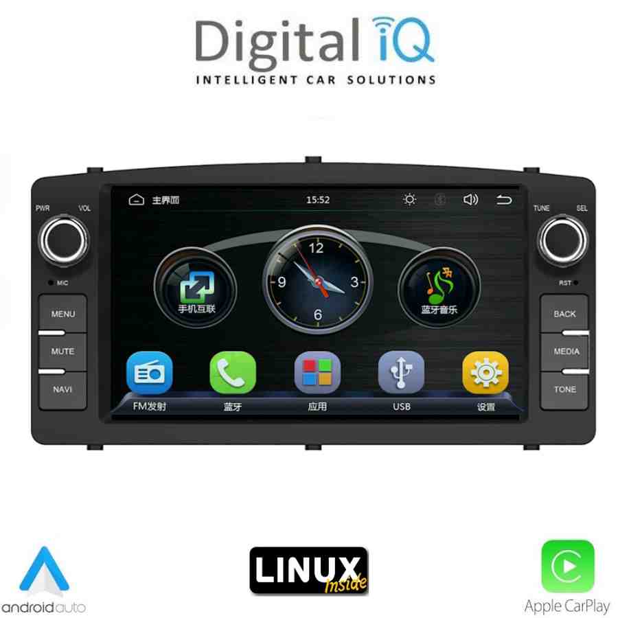 DIGITAL IQ BLA 010_CPA (7" DECK) MULTIMEDIA LINUX SYSTEM for TOYOTA COROLLA mod. 2001-2006