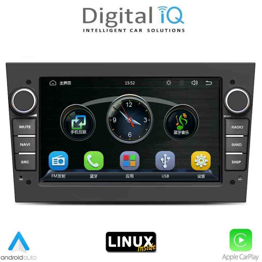 DIGITAL IQ BLA 019BL_CPA (7" DECK) MULTIMEDIA LINUX SYSTEM for OPEL ALL mod. 2003-2014 (GLOSS BLACK)