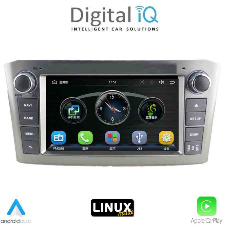 DIGITAL IQ BLA 025SL_CPA (7" DECK) MULTIMEDIA LINUX SYSTEM for TOYOTA AVENSIS mod. 2003-2009 (SILVER)