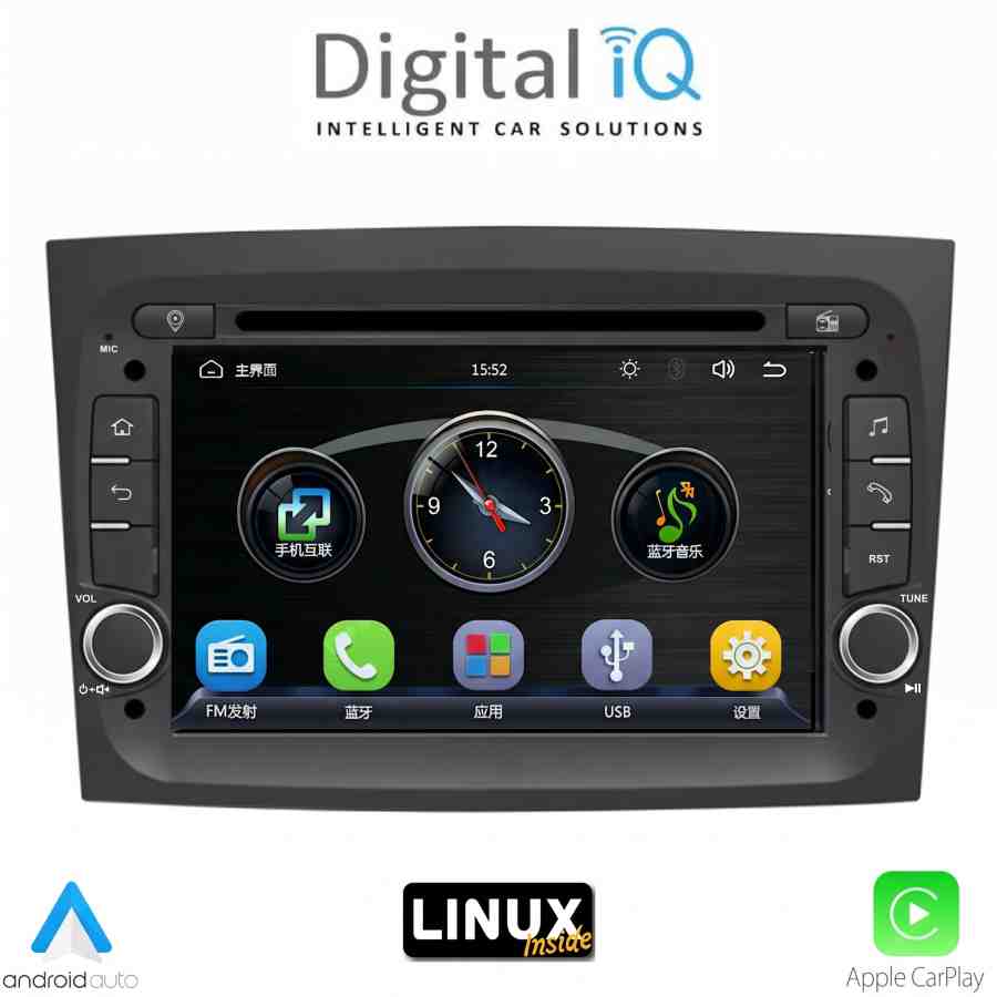 DIGITAL IQ BLA 038_CPA (7" DECK) MULTIMEDIA LINUX SYSTEM for FIAT DOBLO mod. 2015-2022 - OPEL COMBO mod. 2015-2018