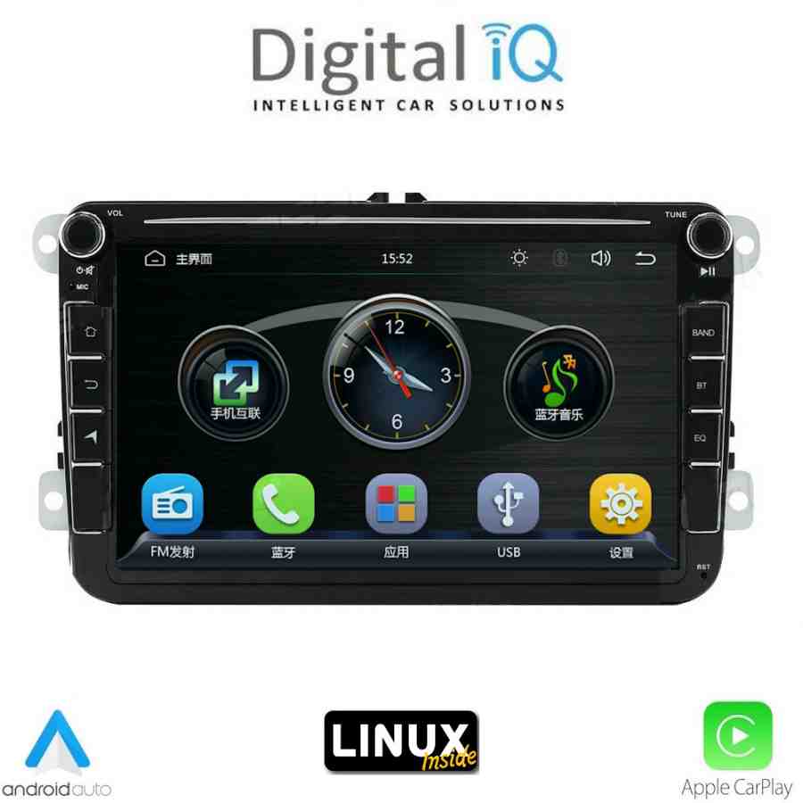 DIGITAL IQ BLA 079_CPA (8" DECK) MULTIMEDIA LINUX SYSTEM for VW – SKODA – SEAT mod. 2004-2014