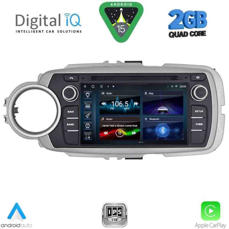 DIGITAL IQ BLD 030_CPA (7" DECK) MULTIMEDIA SYSTEM for TOYOTA YARIS mod. 2011-2020