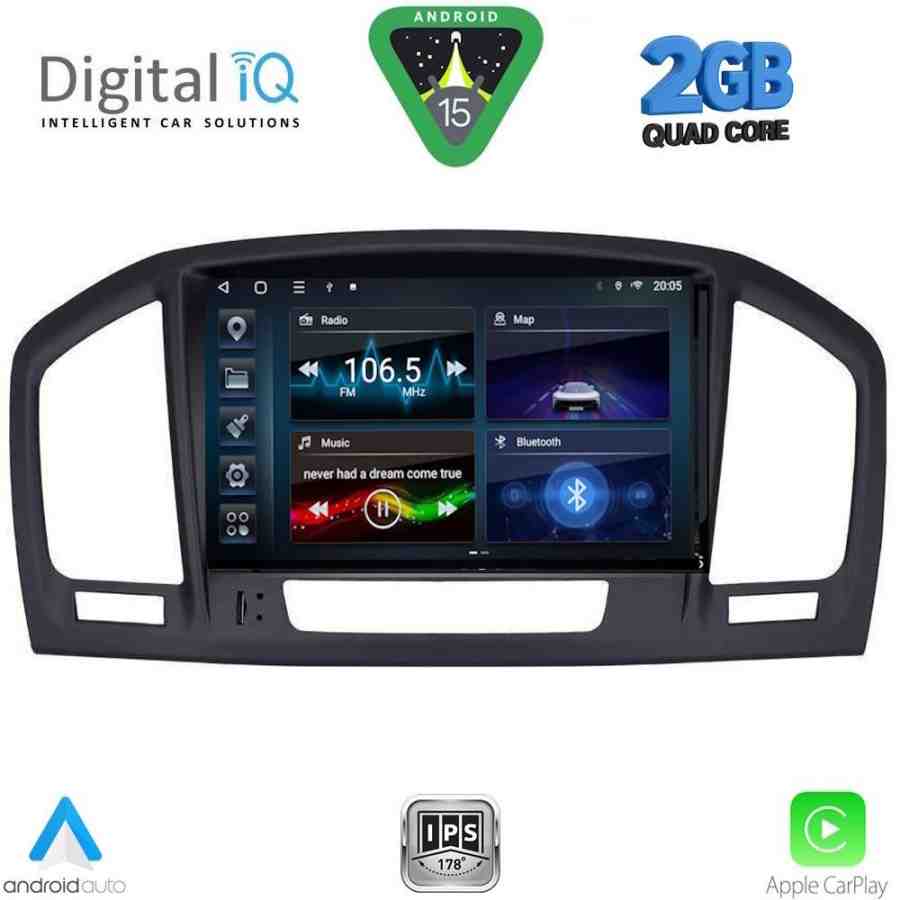 DIGITAL IQ BLD 214BL_CPA (8" DECK) MULTIMEDIA SYSTEM for OPEL INSIGNIA mod. 2008-2013