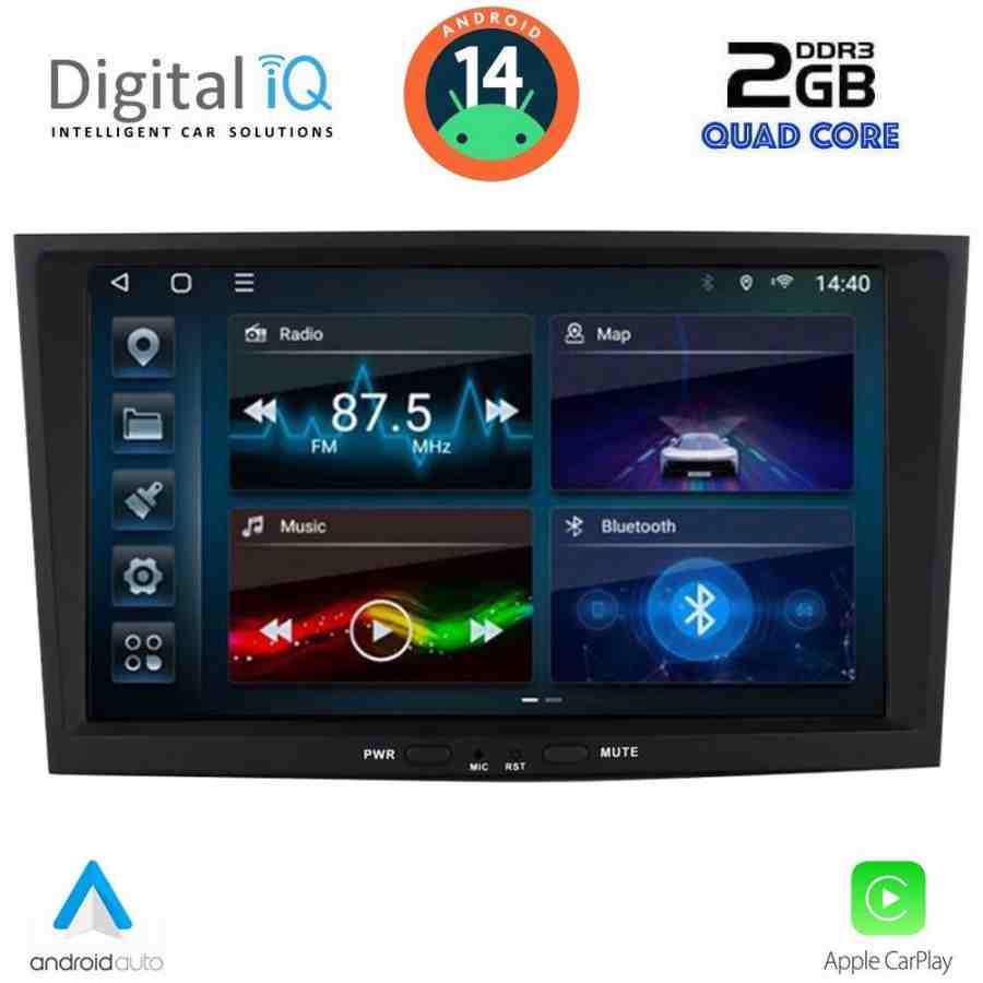 DIGITAL IQ BLD 218BL_CPA (8" DECK) MULTIMEDIA SYSTEM for OPEL ALL mod. 2003-2014 (BLACK)