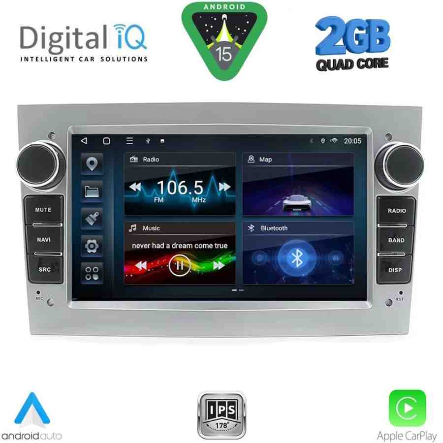 DIGITAL IQ BLD 219SL_CPA (7" DECK) MULTIMEDIA SYSTEM for OPEL ALL mod. 2003-2014 (SILVER)