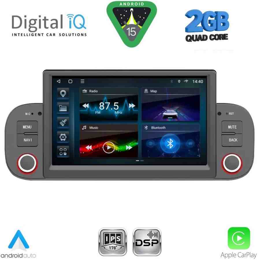 DIGITAL IQ BLD 222_CPA (7" DECK) MULTIMEDIA SYSTEM for FIAT PANDA mod. 2012-2021