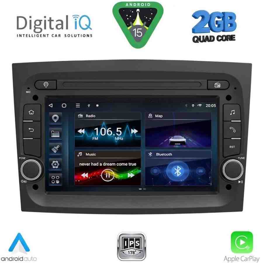 DIGITAL IQ BLD 238_CPA (7" DECK) MULTIMEDIA SYSTEM for FIAT DOBLO mod. 2015-2022 - OPEL COMBO mod. 2015-2018