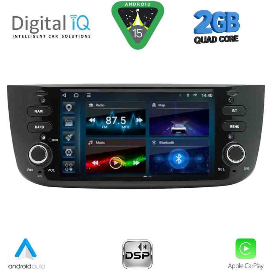 DIGITAL IQ BLD 264_CPA (7" DECK) MULTIMEDIA SYSTEM for FIAT GRANDE PUNTO mod. 2012-2018 – EVO mod. 2009-2018
