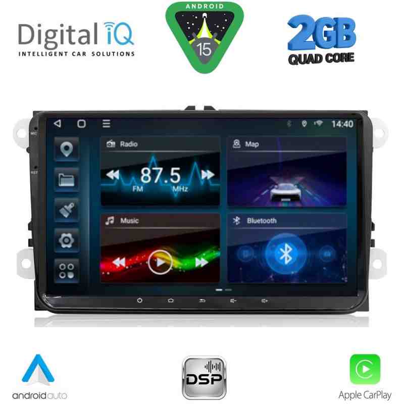 DIGITAL IQ BLD 280_CPA (9" DECK) MULTIMEDIA SYSTEM for VW – SKODA – SEAT mod. 2004-2014