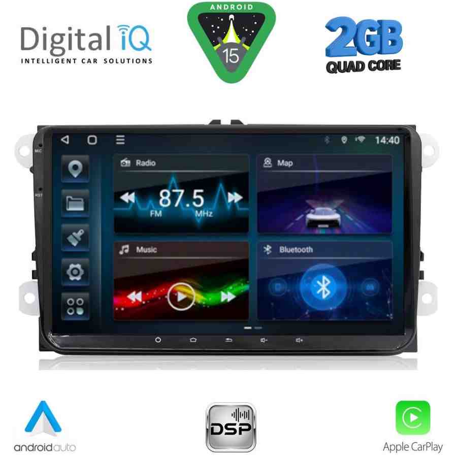 DIGITAL IQ BLD 280_CPA (9" DECK) MULTIMEDIA SYSTEM for VW – SKODA – SEAT mod. 2004-2014