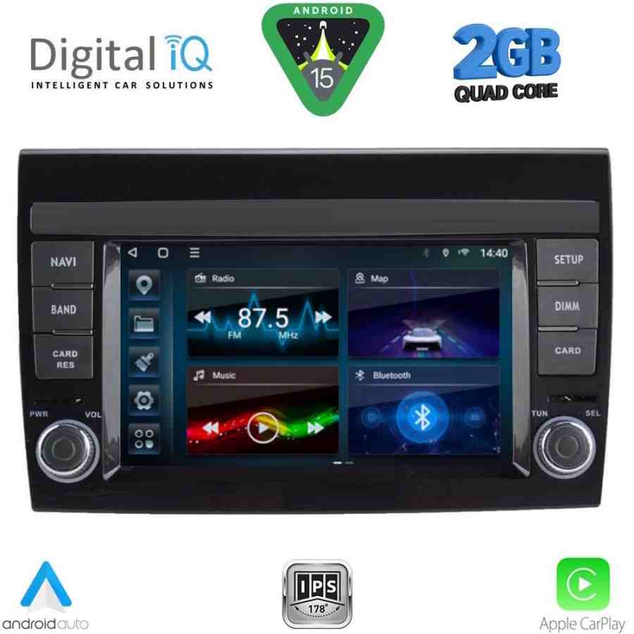 DIGITAL IQ BLD 297_CPA (7" DECK) MULTIMEDIA SYSTEM for FIAT BRAVO mod. 2007-2019