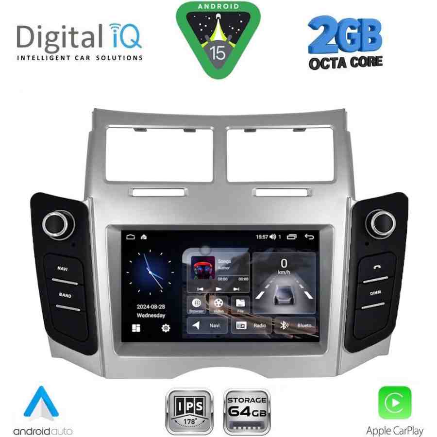 DIGITAL IQ BLE 329_CPA (7" DECK) MULTIMEDIA SYSTEM for TOYOTA YARIS mod. 2006-2011