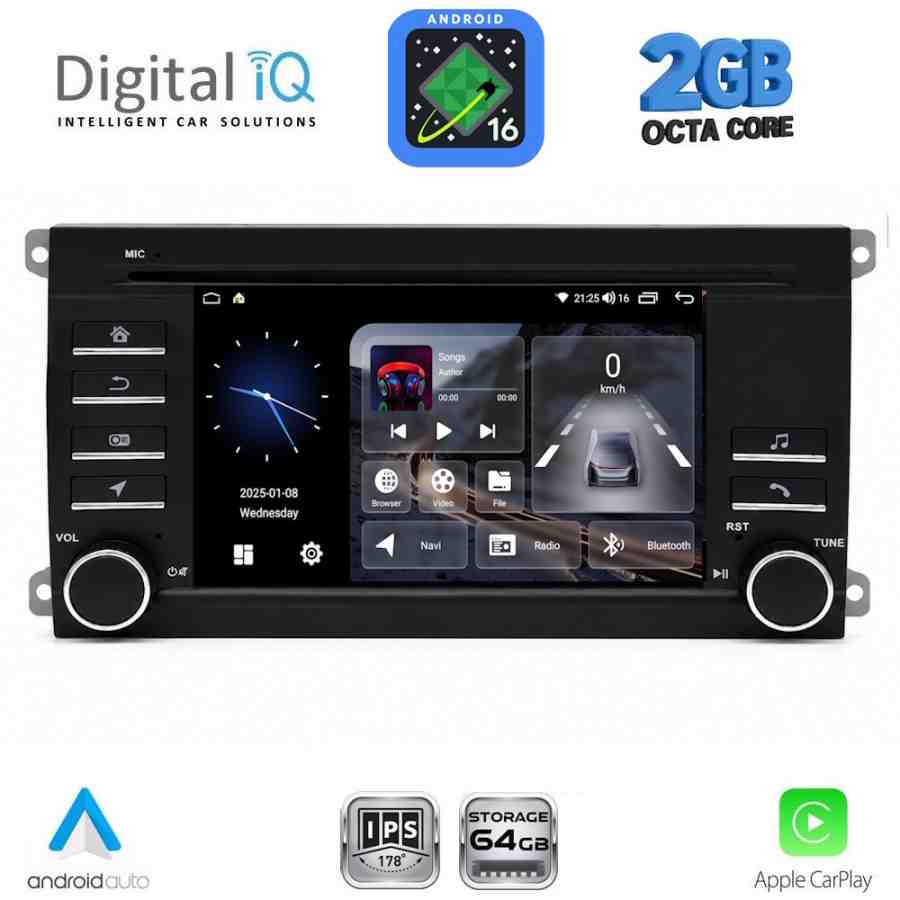 DIGITAL IQ BLE 343_CPA (7" DECK) MULTIMEDIA SYSTEM for PORSCHE CAYENNE mod. 2002-2011