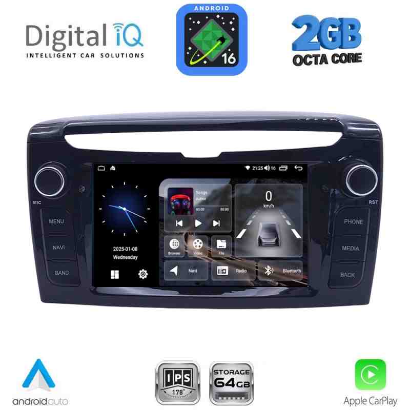 DIGITAL IQ BLE 344_CPA (7" DECK) MULTIMEDIA SYSTEM for LANCIA YPSILON mod. 2011+