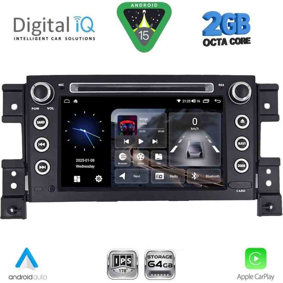 DIGITAL IQ BLE 354_CPA (7" DECK) MULTIMEDIA OEM for SUZUKI GRAND VITARA mod. 2005-2015