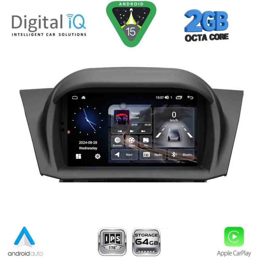 DIGITAL IQ BLE 375_CPA (7" DECK) MULTIMEDIA OEM for FORD FIESTA mod. 2008-2017