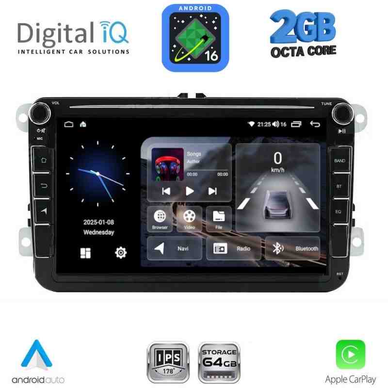DIGITAL IQ BLE 379_CPA (8" DECK) MULTIMEDIA SYSTEM for VW - SKODA - SEAT mod. 2004-2014