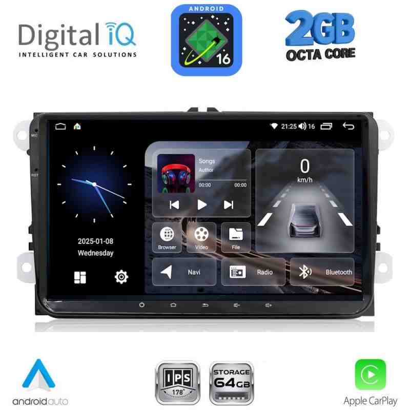 DIGITAL IQ BLE 380_CPA (9" DECK) MULTIMEDIA SYSTEM for VW - SKODA - SEAT mod. 2004-2014