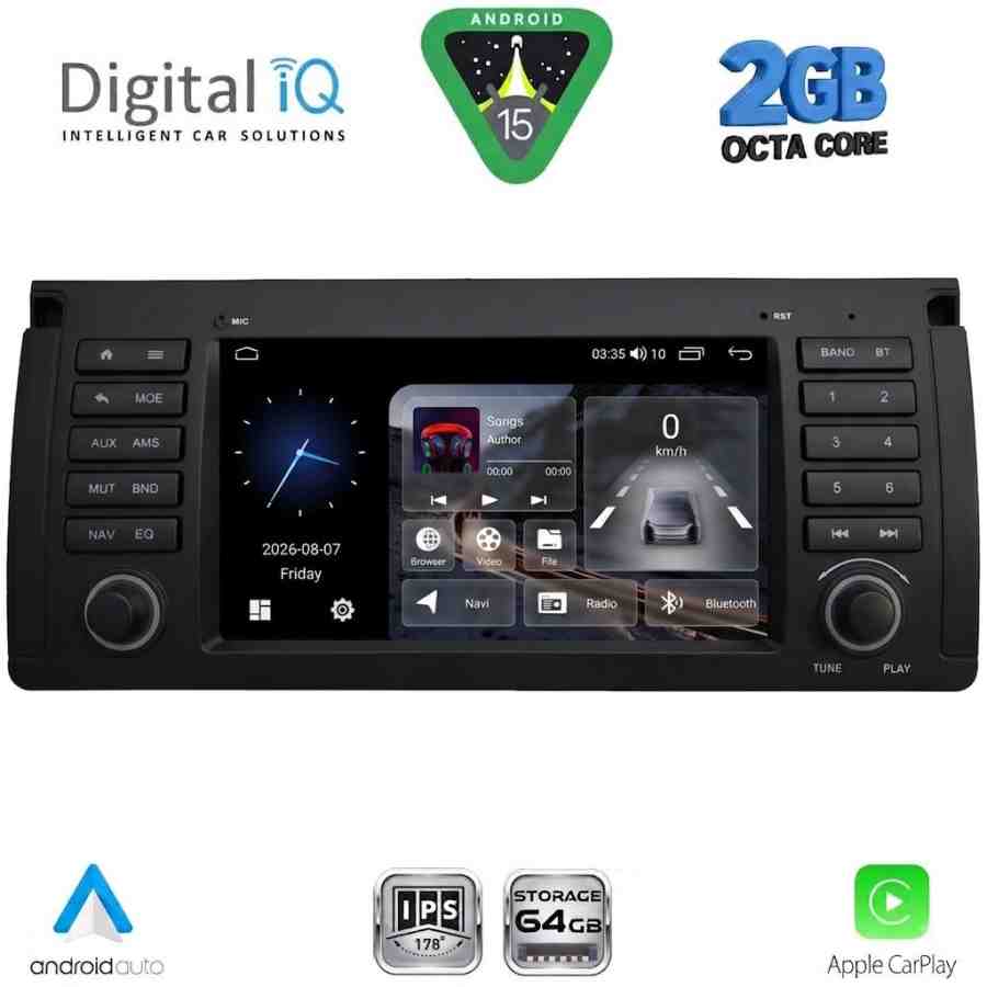 DIGITAL IQ BLE 385_CPA (7" DECK) MULTIMEDIA SYSTEM for BMW S.5-X5 (E38-39-53) mod. 1998-2005