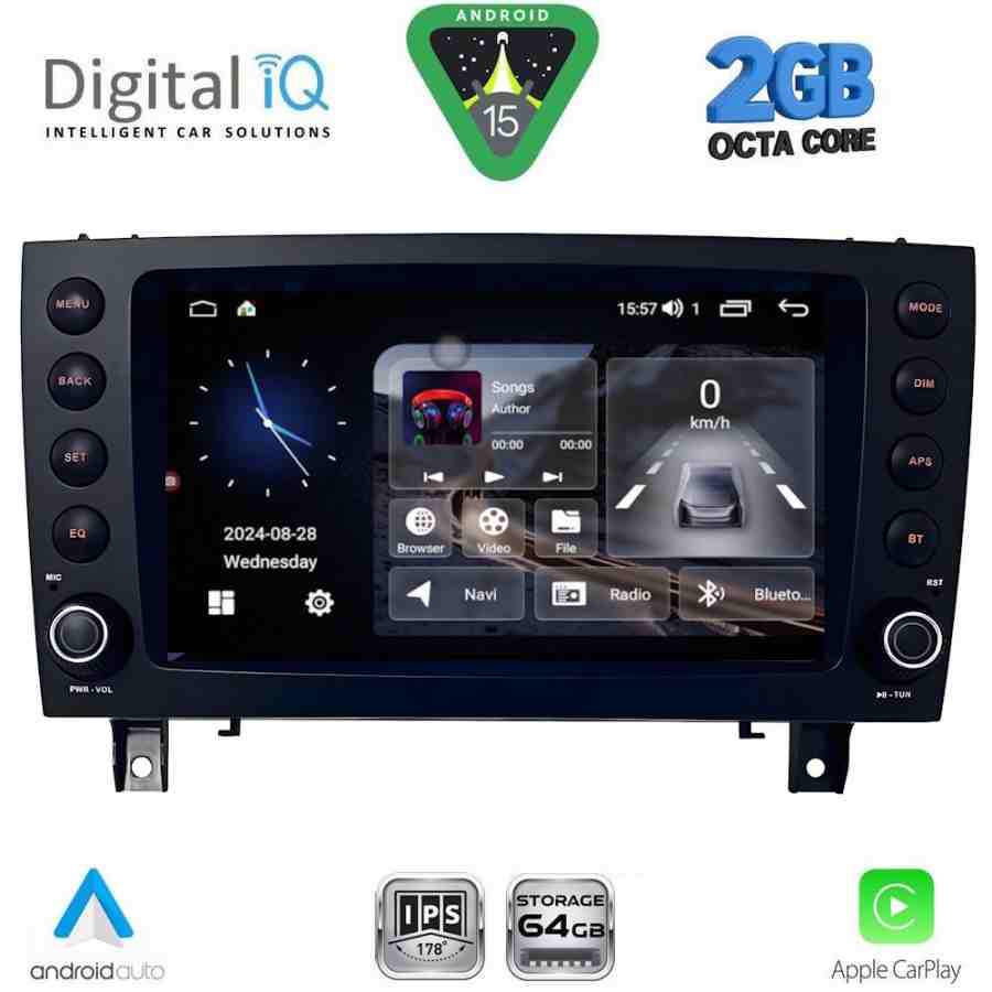 DIGITAL IQ BLE 396_CPA (8" DECK) MULTIMEDIA SYSTEM for MERCEDES SLK (R171) mod. 2004-2010