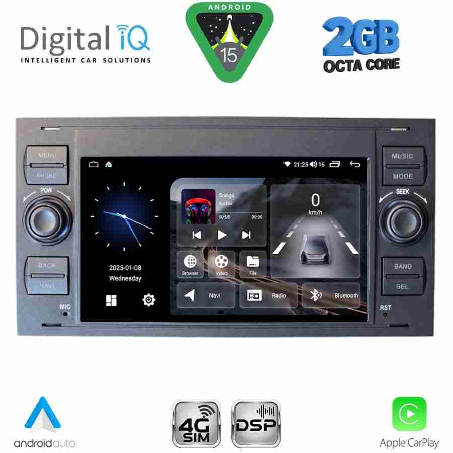 DIGITAL IQ BLF 302B_CPA (7" DECK) MULTIMEDIA SYSTEM for FORD mod. 2004-2008