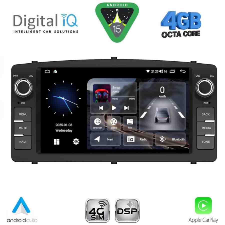 DIGITAL IQ BLF 310_CPA (7" DECK) MULTIMEDIA OEM for TOYOTA COROLLA mod. 2000-2006
