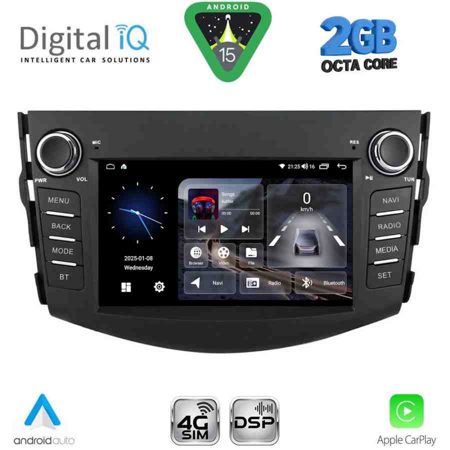 DIGITAL IQ BLF 317_CPA (7" DECK) MULTIMEDIA OEM for TOYOTA RAV 4 mod. 2006-2012