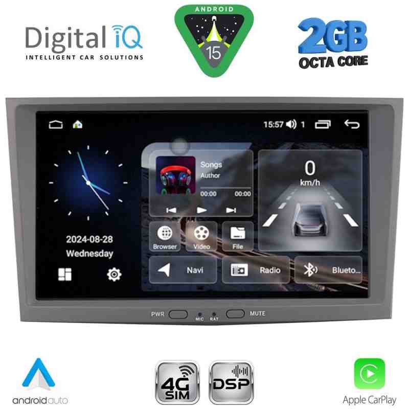 DIGITAL IQ BLF 318GR_CPA (8" DECK) MULTIMEDIA SYSTEM for OPEL ALL mod. 2004-2014 (GREY)