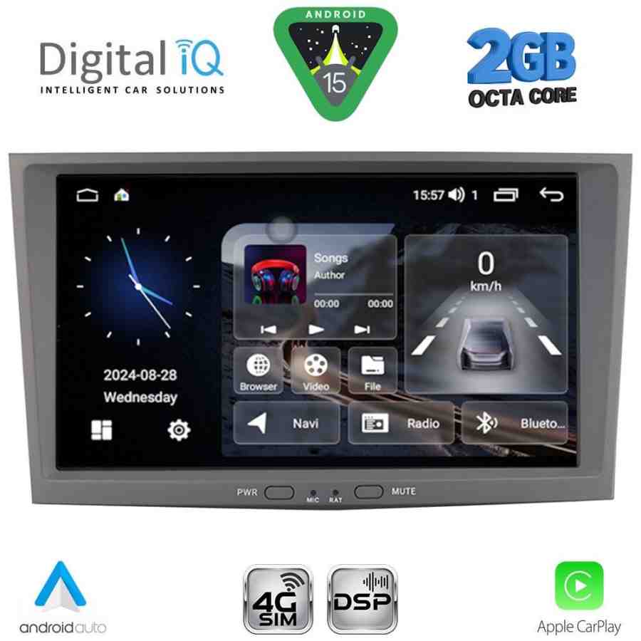 DIGITAL IQ BLF 318GR_CPA (8" DECK) MULTIMEDIA SYSTEM for OPEL ALL mod. 2004-2014 (GREY)