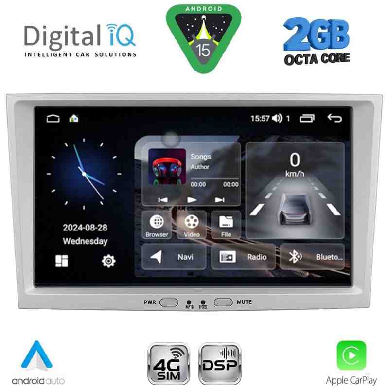 DIGITAL IQ BLF 318SL_CPA (8" DECK) MULTIMEDIA SYSTEM for OPEL ALL mod. 2004-2014 (SILVER)
