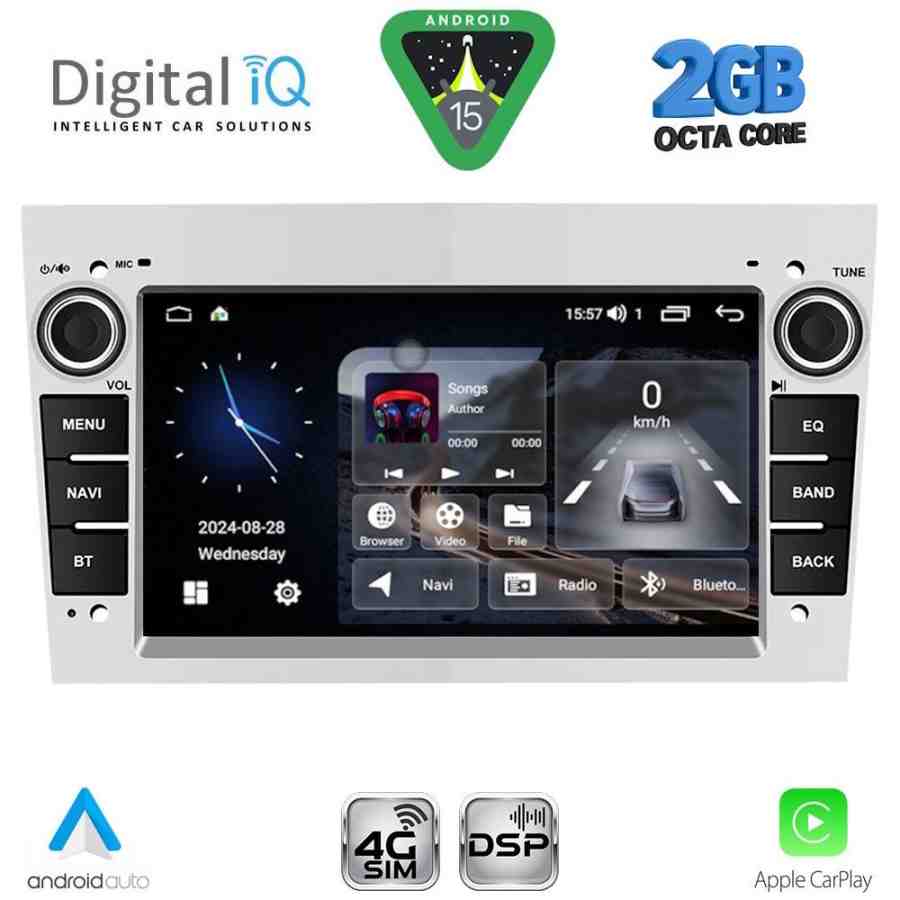 DIGITAL IQ BLF 319SL_CPA (7" DECK) MULTIMEDIA SYSTEM for OPEL ALL mod. 2004-2014 (SILVER)