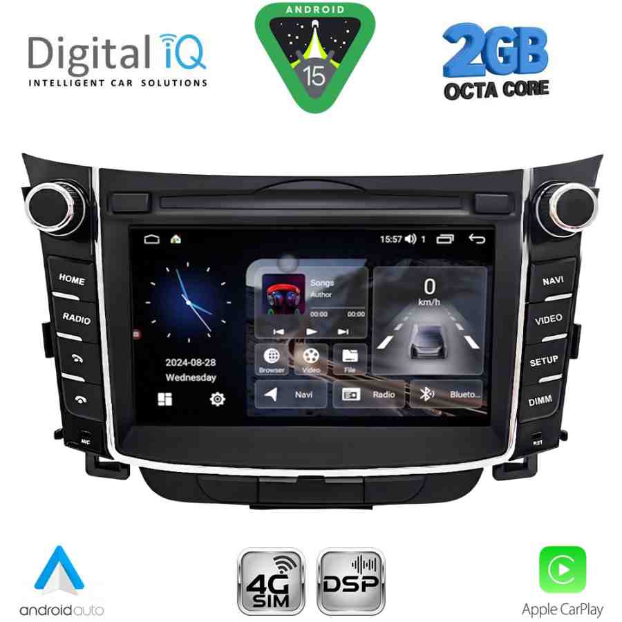 DIGITAL IQ BLF 326_CPA (7" DECK) MULTIMEDIA OEM for HYUNDAI i30 mod. 2012-2017