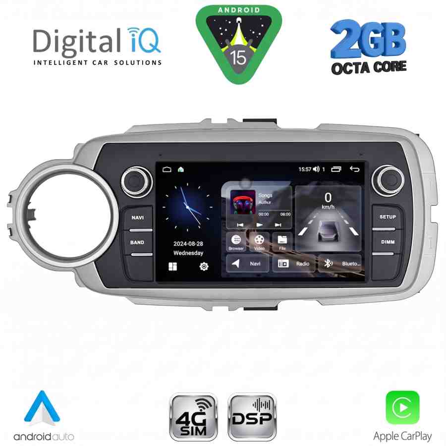 DIGITAL IQ BLF 330_CPA (7" DECK) MULTIMEDIA SYSTEM for TOYOTA YARIS mod. 2011-2020