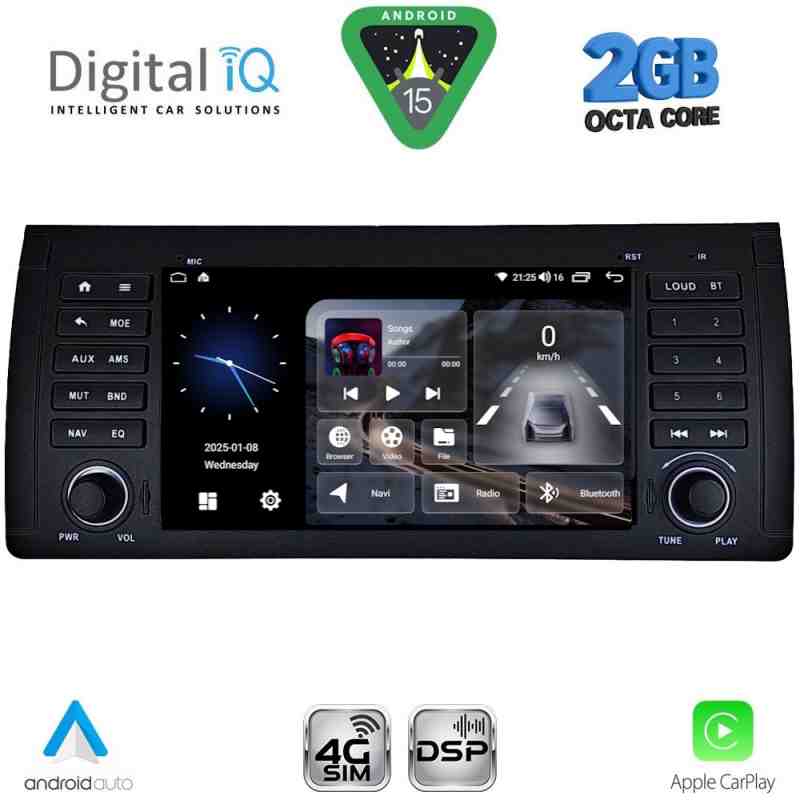 DIGITAL IQ BLF 385_CPA (7" DECK) MULTIMEDIA SYSTEM for BMW S.5-X5 (E38-39-53) mod. 1998-2005