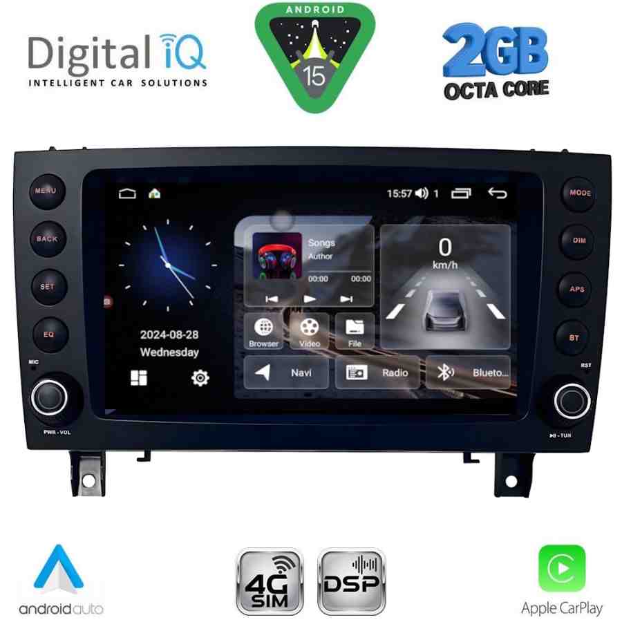 DIGITAL IQ BLF 396_CPA (8" DECK) MULTIMEDIA SYSTEM for MERCEDES SLK (R171) mod. 2004-2010