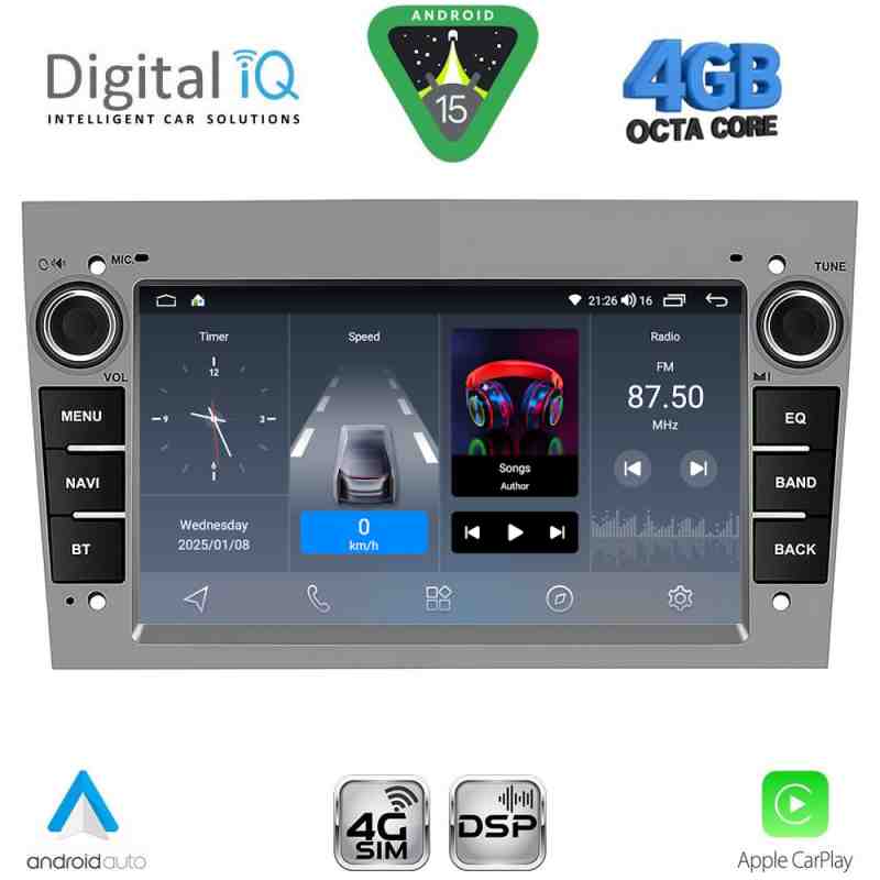 DIGITAL IQ BLG 419GR_CPA (7" DECK) MULTIMEDIA SYSTEM for OPEL ALL mod. 2004-2014 (GREY)