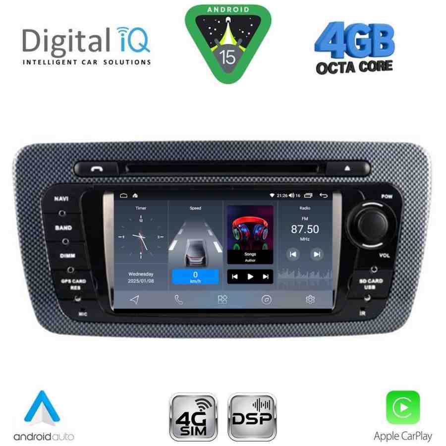 DIGITAL IQ BLG 446_CPA (7" DECK) MULTIMEDIA SYSTEM for SEAT IBIZA mod. 2008-2015
