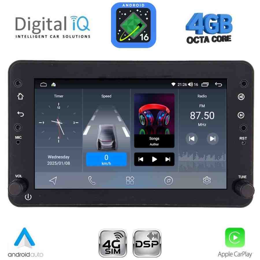 DIGITAL IQ BLG 459_CPA (7" DECK) MULTIMEDIA SYSTEM for ALFA ROMEO 159 – SPIDER – BRERA mod. 2004-2012