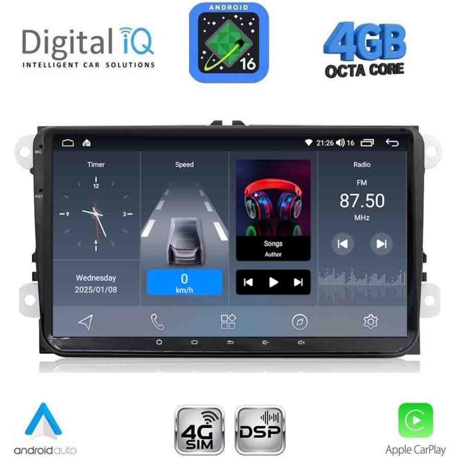 DIGITAL IQ BLG 480_CPA (7" DECK) MULTIMEDIA SYSTEM for VW – SKODA – SEAT mod. 2004-2016