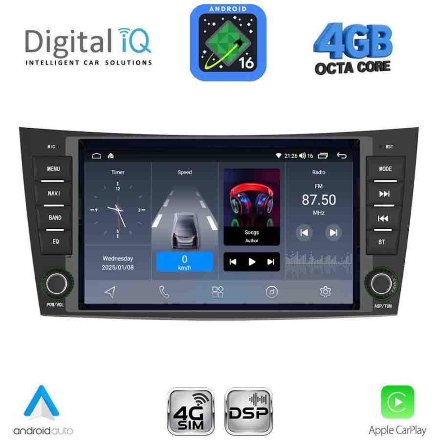 DIGITAL IQ BLG 490_CPA (8" DECK) MULTIMEDIA SYSTEM for MERCEDES E (W211) – CLS (W219) mod. 2003-2009