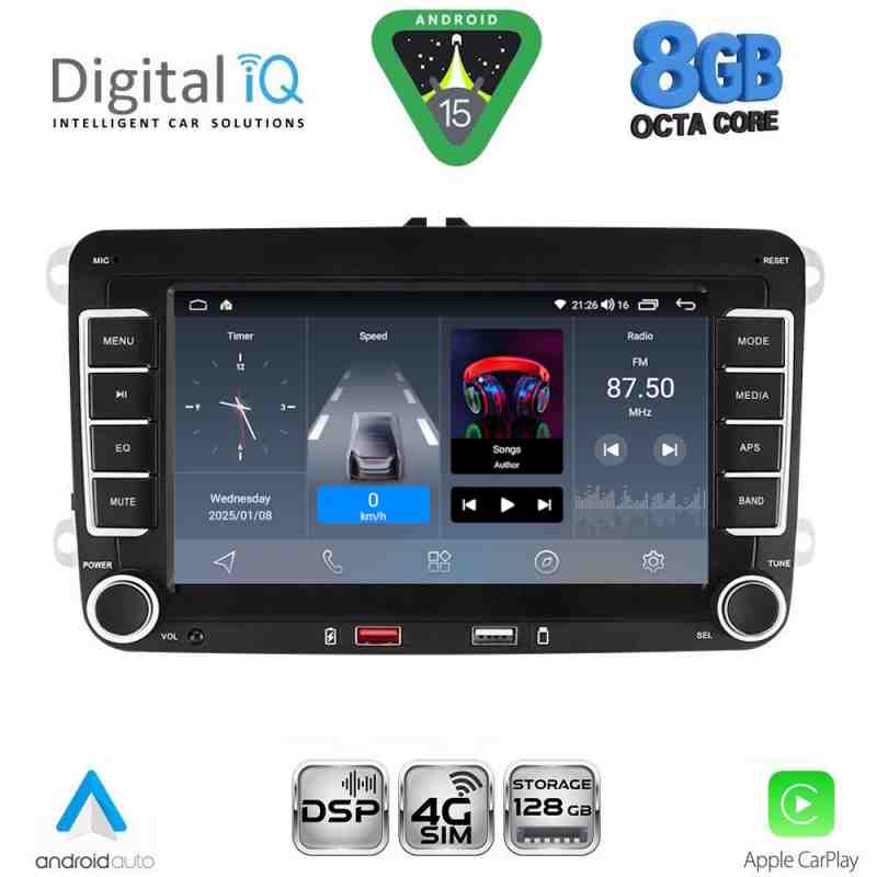 DIGITAL IQ BLM 504_CPA (7" DECK) MULTIMEDIA OEM for VW – SKODA – SEAT GROUP mod. 2004-2018
