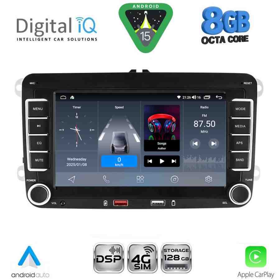 DIGITAL IQ BLM 504_CPA (7" DECK) MULTIMEDIA OEM for VW – SKODA – SEAT GROUP mod. 2004-2018