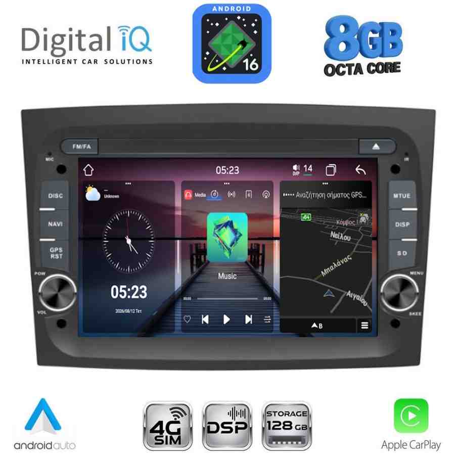DIGITAL IQ BLM 538_CPA (7" DECK) MULTIMEDIA SYSTEM for FIAT DOBLO mod. 2015-2022