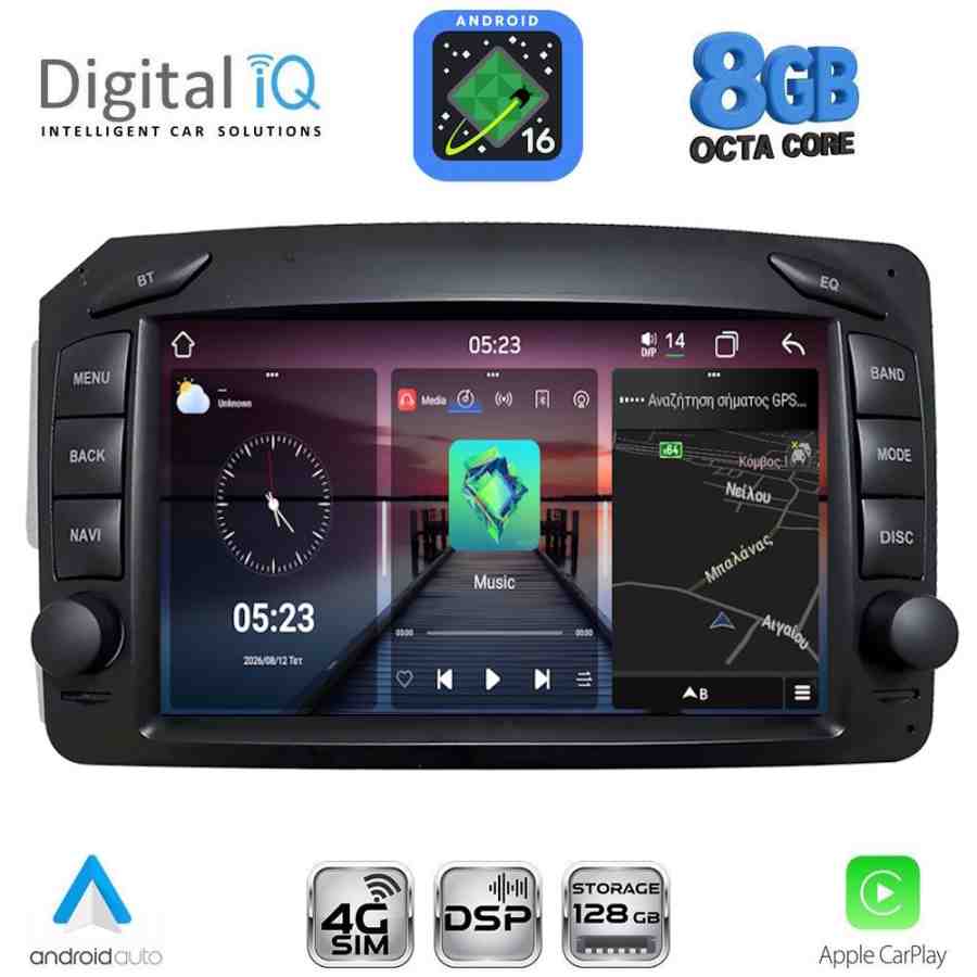 DIGITAL IQ BLM 571_CPA (7" DECK) MULTIMEDIA OEM for MERCEDES C (W203) – CLK (W209) mod. 1999-2004